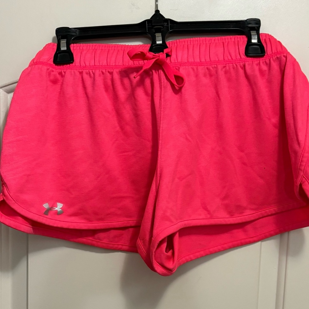 Under Armour Melon Athletic Shorts with Elastic Waistband - Picture 1 of 4